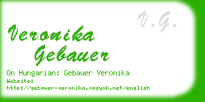 veronika gebauer business card